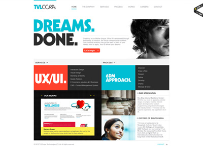 Tvlcorps - Website - Site of the day - 2010 awwwards design agency flat color site of the day tvlcorps ux ui website website design