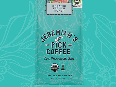 Jeremiah's Pick Coffee coffee packaging