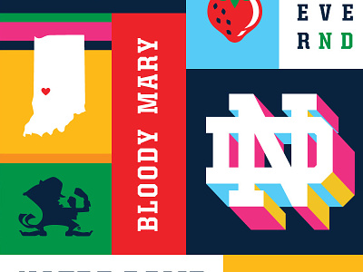 Bloody Mary and Mimosa Bar Pattern bar bloody mary mimosa notre dame pattern university