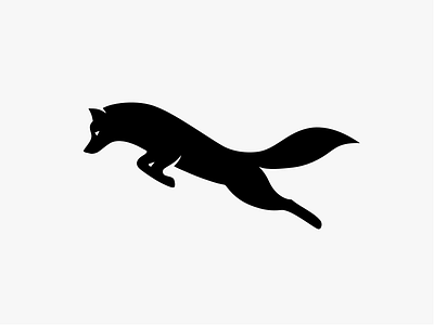 Black Fox black fox logo mark symbol