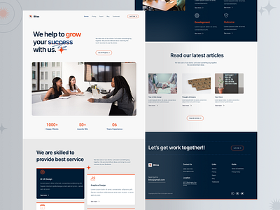Bliss-Agency Website Design advertising agency creative agency design service design studio digital agency footer freelance graphic design header homepage landing page mockup new noteworthy popular product ui ux webdesign website design