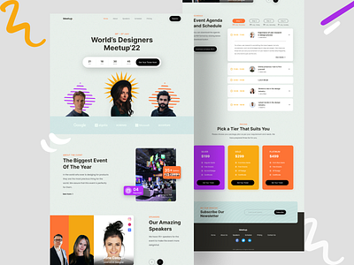 Meet Up. - Event Conference Landing Page