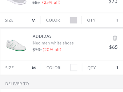 Fashion ecommerce app checkout by Shaheen on Dribbble