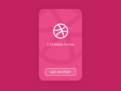 2 Dribbble Invites dribbble dribbble invitation dribbble invite invite