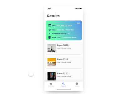 OkGo - Meetings Rooms Scheduler Project app ui card design flat icon icons invasion invision invision studio ios mobile ui ui animation ui design ui ux ui ux design user flows wireframe