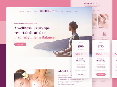 Plush Beauty Spa - Landing Page