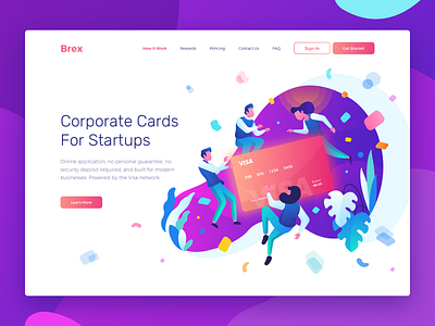 Header Illustration for Brex