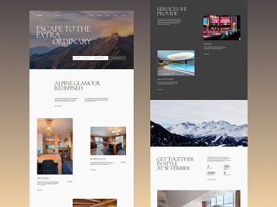 Website redesign concept: W Verbier branding design typography ui