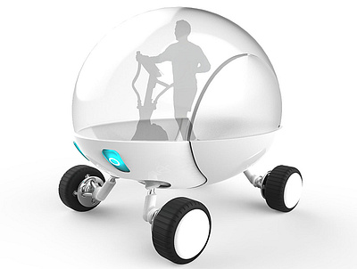 Autonomous Exercise Car 3d modeling autonomous car design future keyshot redesign render rendering