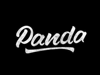 Panda black lettering letteringtype type typo typography