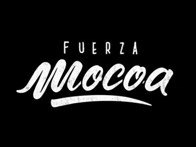 Fuerza Mocoa black lettering letteringtype type typo typography