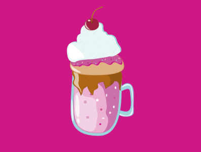 milkshake illustration artwork illustration