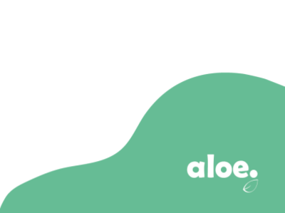 aloe branding design logo typography