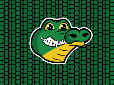 Gator aligator crocodile elementary gator gators green mascot mascot design reptile teeth vector vectorart