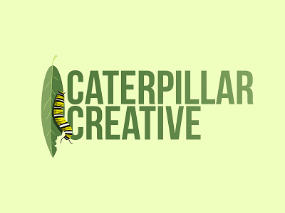 Caterpillar Creative brand branding caterpillar creative garden gardening leaf leaf logo logo design vectorart