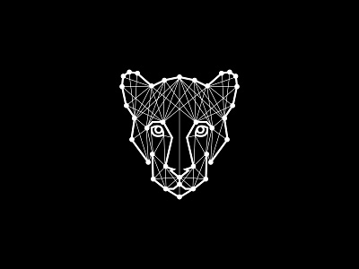 Panther big cat cat dots elementary mascot elementary school face grid jaguar leopard lines lion mascot panther pattern symmetrical symmetry technology tiger waypoints