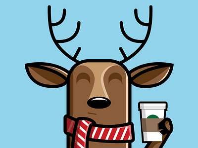 Cozy Reindeer antlers christmas coffee cozy deer happy holidays holidays merry christmas north pole reindeer starbucks tis the season winter