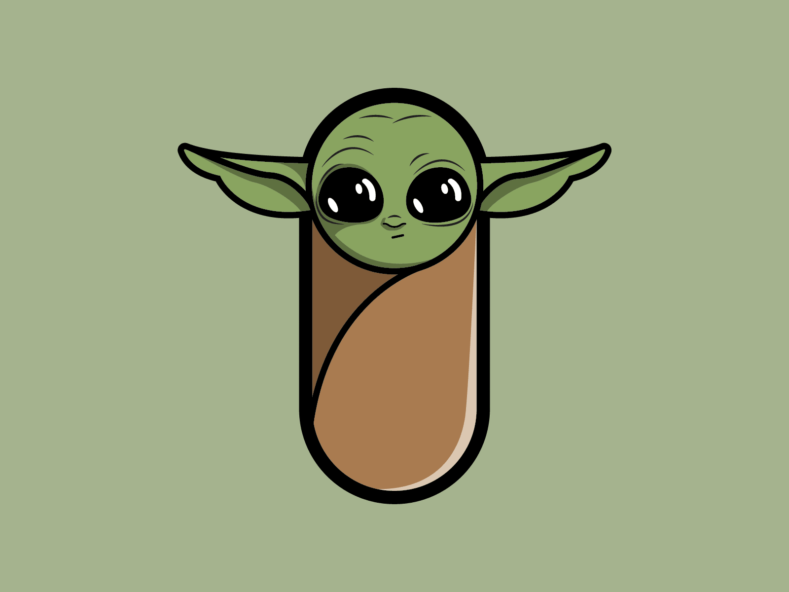 Baby Yoda animation baby baby yoda big eyes blink blinking cute grogu mandalorian may the 4th be with you may the force be with you pill star wars use the force vectorart yoda