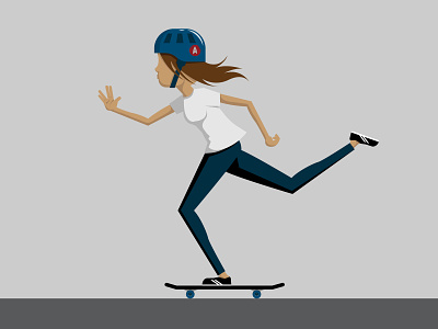 Skater Girl girl skateboard skater skater girl skating spock star trek teen teenager vulcan