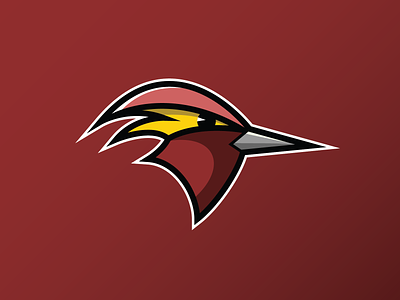 Roadrunner Mascot beak bird maroon mascot mascot design roadrunner school logo school mascot yellow