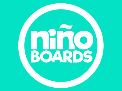 niño boards children circle kids logo logo design nino niño skate skateboards skater whimsical
