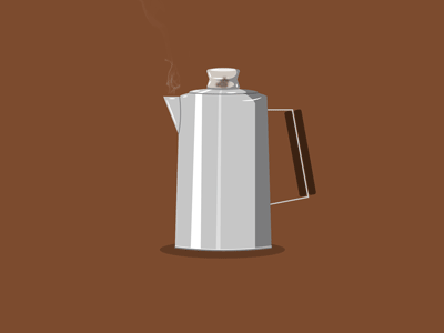 Percolation Perfection animated awake caffeine coffee gif morning percolation percolator steam