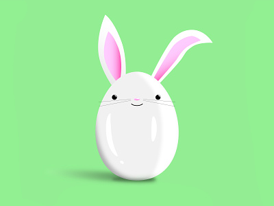 Easter Bunny animal bunny ears easter easter bunny easter egg egg rabbit shiny vector vector art whiskers