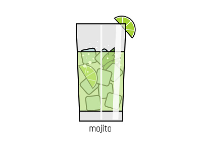 Mojito alcohol cocktail drink glass ice lime mint mojito