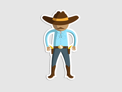 Banana Slinger banana bananas boots character cowboy cowboy hat fruit guns gunslinger old west texas vectorart