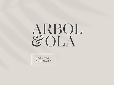 Arbol & Ola Brand Identity brand brand identity branding design logo minimal organic skincare