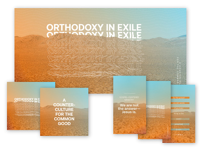 Orthodoxy in Exile: Collateral art christ church exile illustrator jesus orthodoxy sermon art