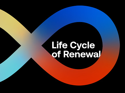 Life Cycle of Renewal series rebrand brand branding church gradient logo minimal series sermon art