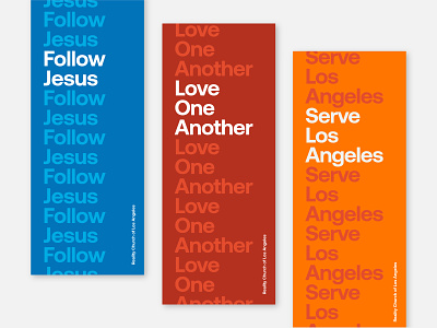 Signage brand identity branding church design illustrator jesus los angeles minimal typography