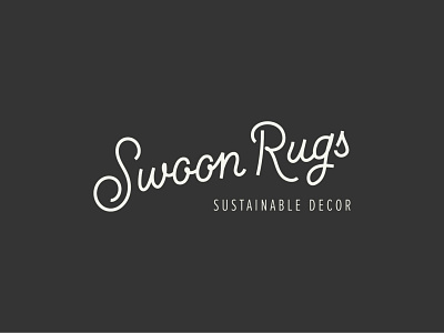 Swoon Rugs Brand Identity 2 brand identity handlettering minimal typography