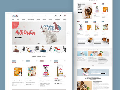 iPet - pet food online store cats dogs e commerce ecommerce magento magento agency pet pet food shop store ui ux web design