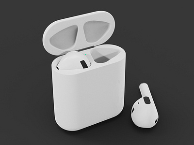 Airpod 3d 3d airpod 3d art 3d model 3d modeling airpod airpod 3d airpod design apple apple airpod design keyshot maya product product design