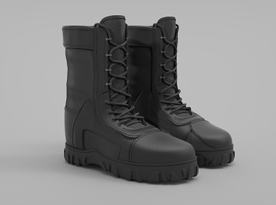 Army Boot 3d 3d art 3d design 3d model 3d modeling 3d shoe cgi design keyshot maya product product design shoe
