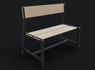 Garden Bench 3d 3d art 3d design 3d model 3d modeling 3d product design bench design furniture furniture design garden bench keyshot maya product visualization