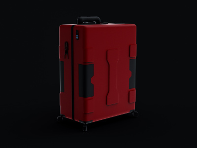 Luggage 3d 3d art 3d design 3d model 3d modeling 3d render bag bag design design keyshot luggage maya product product design productvisualization travel trolly visualization