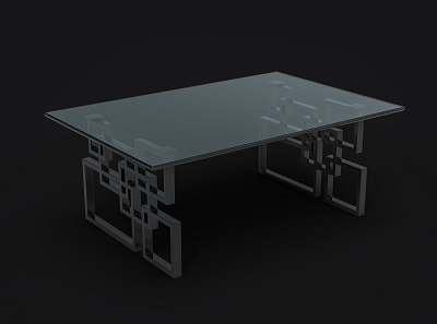 Glass Coffee Table 3d 3d art 3d model 3d modeling 3d rendering coffee table design furniture furniture design keyshot maya product product design product visualization table table design visualization