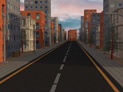 City Low Poly Environment (practice)