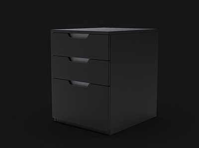 Mobile file Cabinet 3d 3d art 3d model 3d modeling 3d rendering design furniture illustration interior interior design keyshot maya visualization