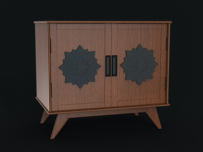 Low Storage Cabinet 3d 3d art 3d model 3d modeling 3d rendering cabinet design caninet design interior keyshot maya visualization wood wood furniture