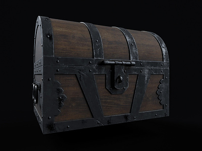 Wood Chest (practice work) Game Asset