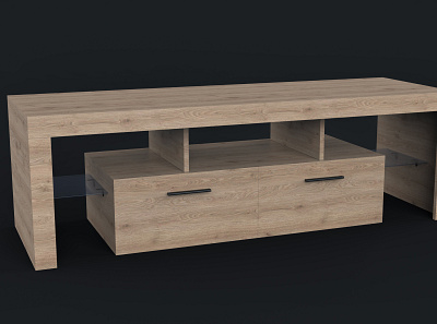 TV Table Media Console 3d 3d art 3d model 3d modeling 3ds max design furniture keyshot maya product visualization vray