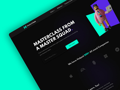 MasterClass Landing Page