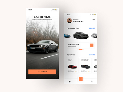 Car Rental App appdesign carapp carrent carrentapp design lighttheme rentapp ui uidesign uiux uiuxdesign uxdesign
