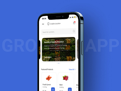 Grocery App appdesign design grocery groceryapp groceryshopping shoppingapp ui uidesign uiux uiuxdesign uxdesign