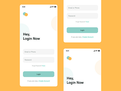 Login & Register Screen | UI Design by Locgfx on Dribbble