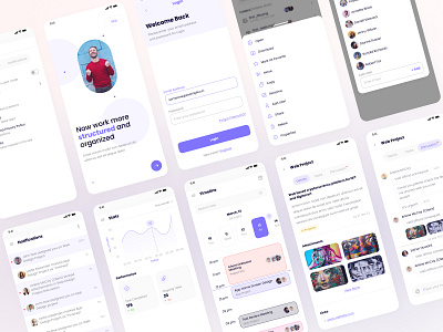 Project Management App UI Design by Locgfx on Dribbble